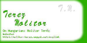 terez molitor business card