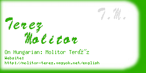 terez molitor business card